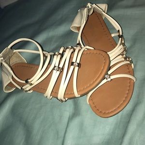 Women cream sandals
